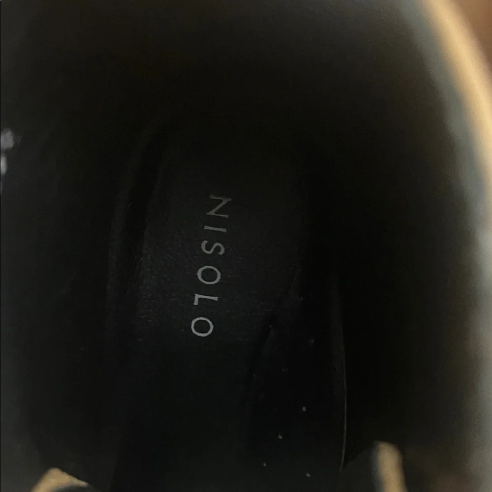 NISOLO ALL-WEATHER AMALIA TOBACO‎ COLOR LACEUP BOOTS SIZE 7.5 NIB